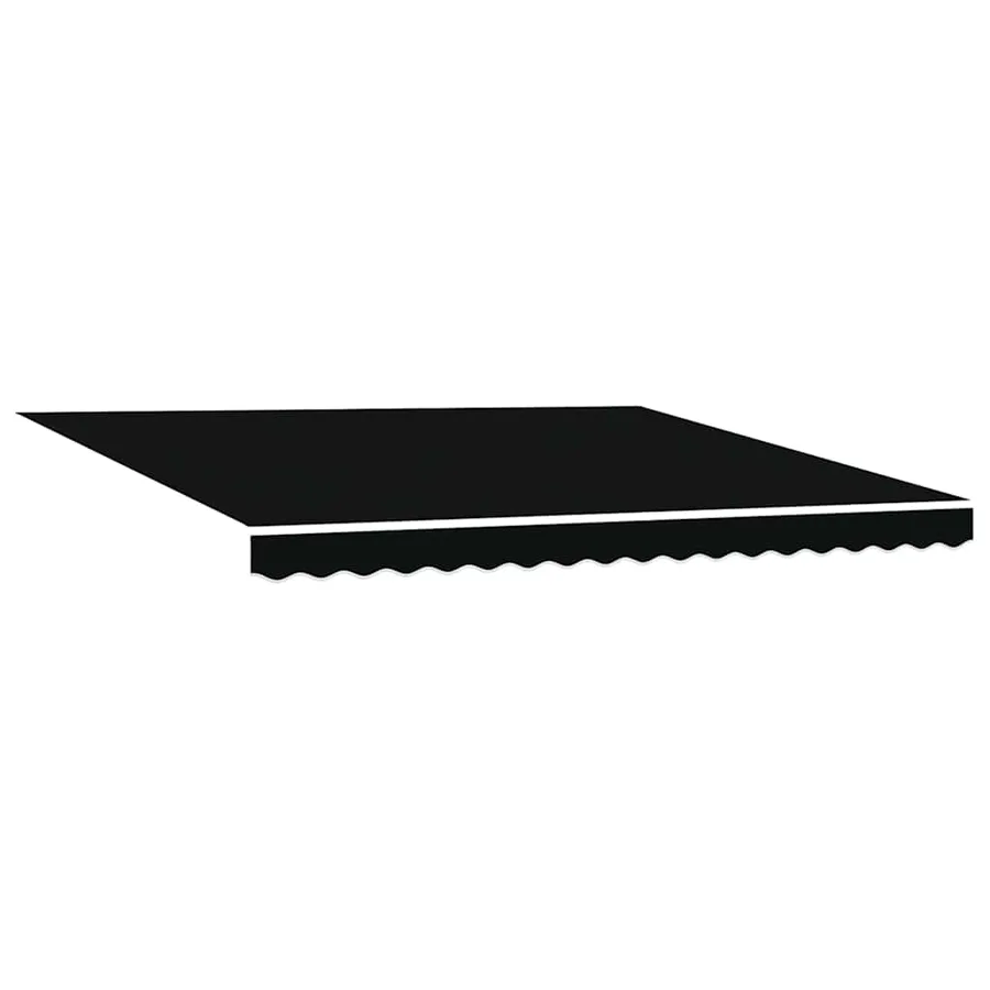 Toile de rechange pour auvent Noir 4 × 3 m Polyester - 2