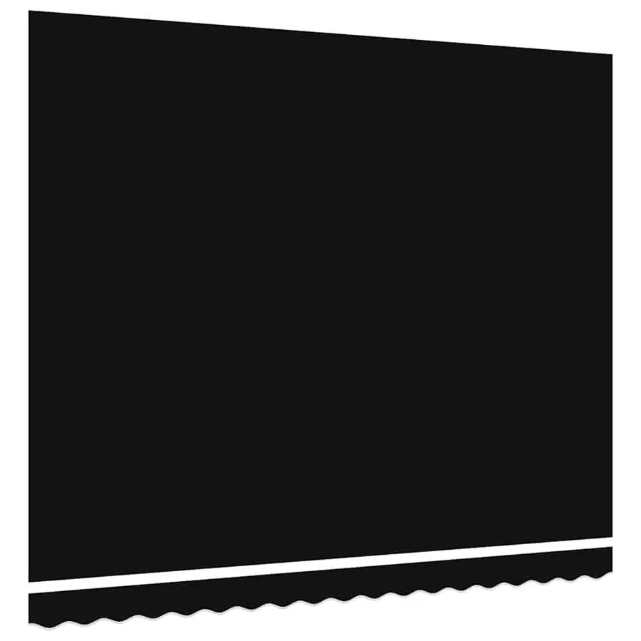 Toile de rechange pour auvent Noir 4 × 3 m Polyester - 4