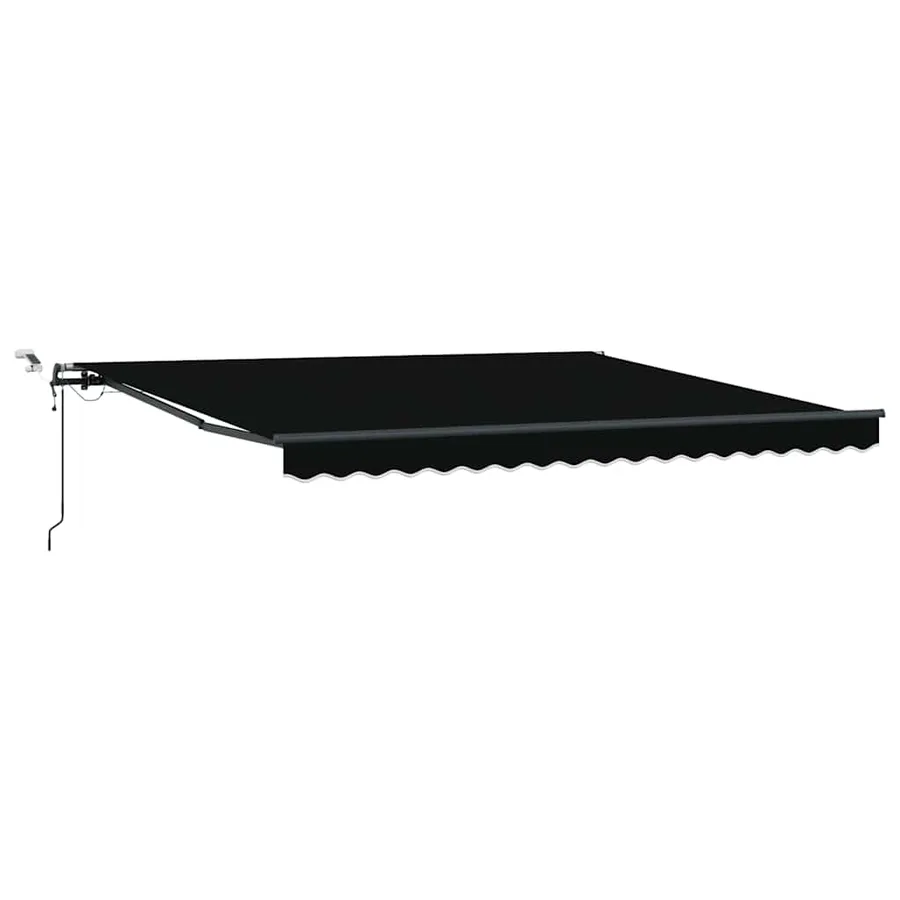 Auvent rétractable Noir 400 × 300 cm Polyester - 2