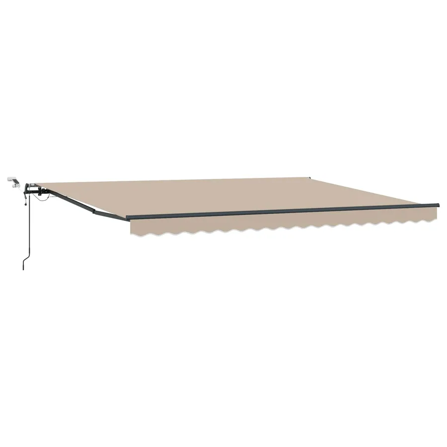 Auvent rétractable Beige 450 × 350 cm Polyester - 2