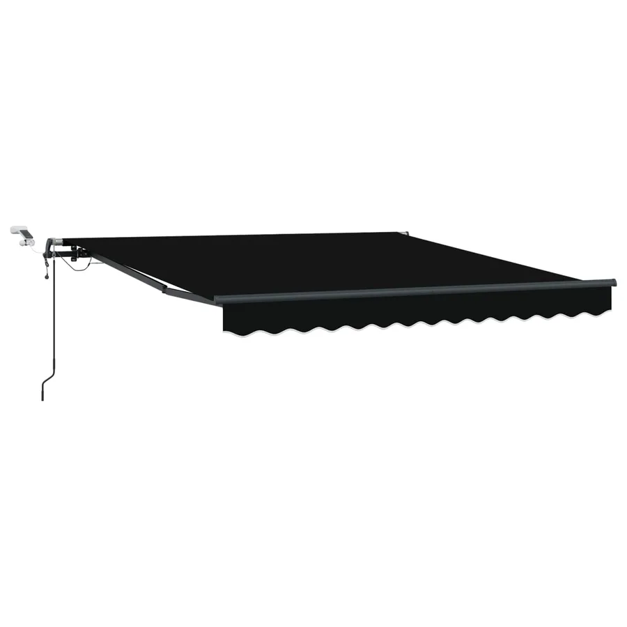 Auvent rétractable Noir 300 x 250 cm Polyester - 2
