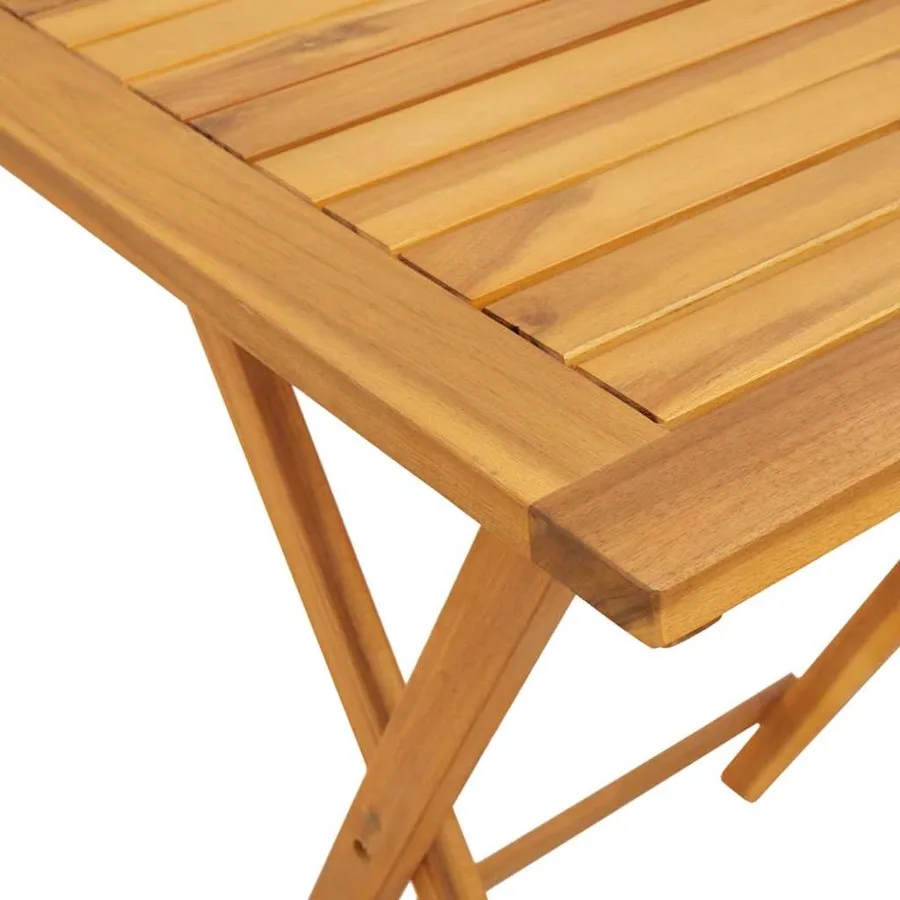 Ensemble bistro de jardin 3 pcs Marron Bois d'Acacia Massif - 11