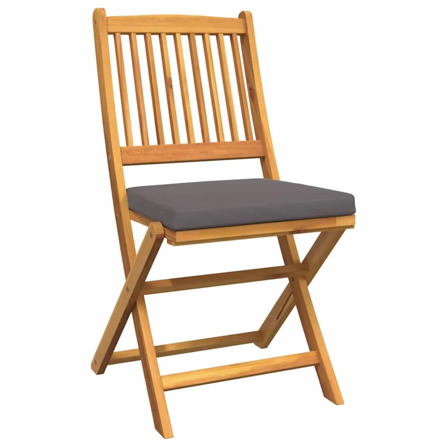 Ensemble bistro de jardin 3 pcs Marron Bois d'Acacia Massif - 5