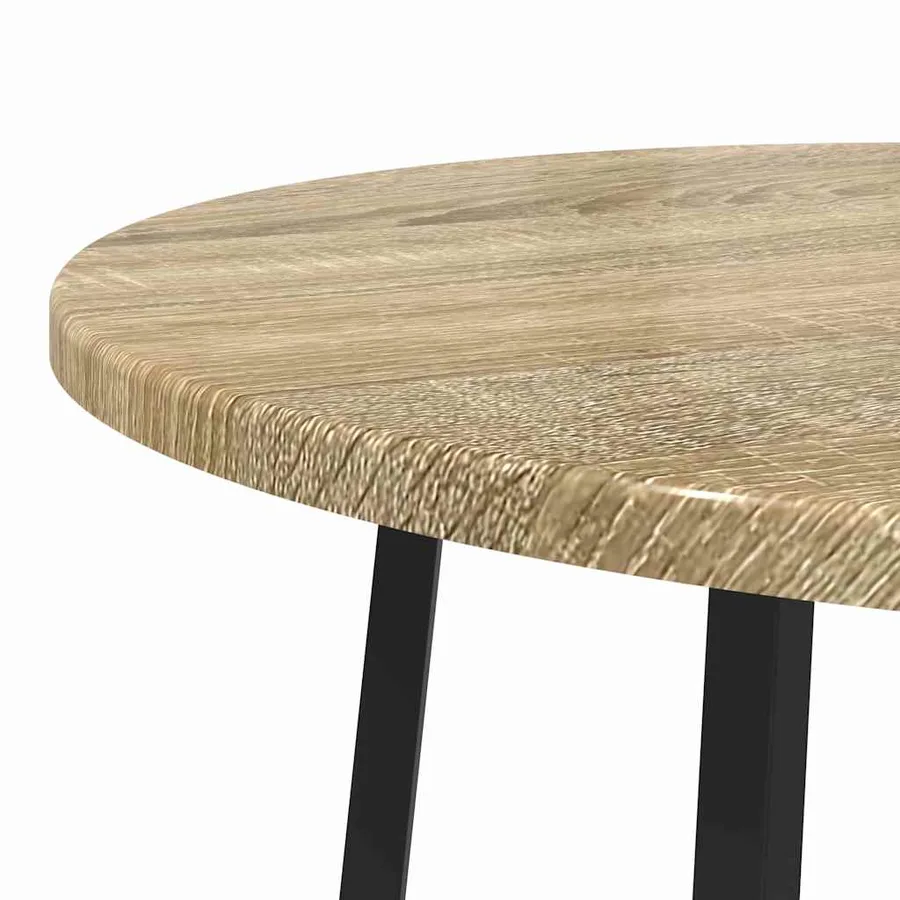 Ensemble de tables d'appoint 2 pcs Chêne Sonoma et noir - 7