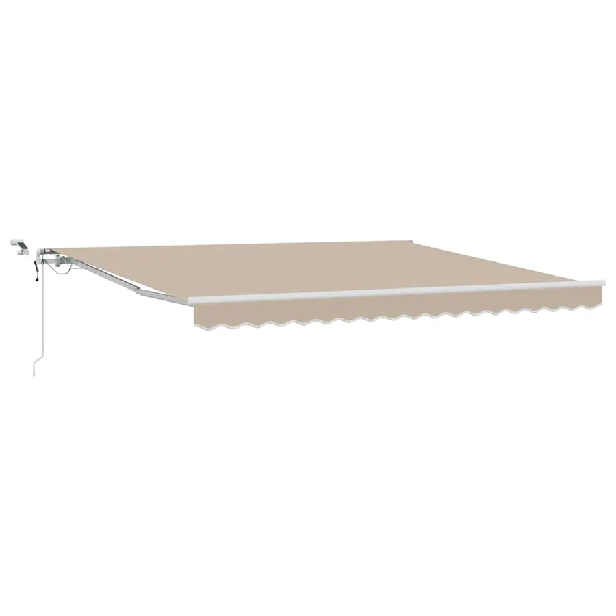 Auvent rétractable Beige 400 × 350 cm Polyester - 2