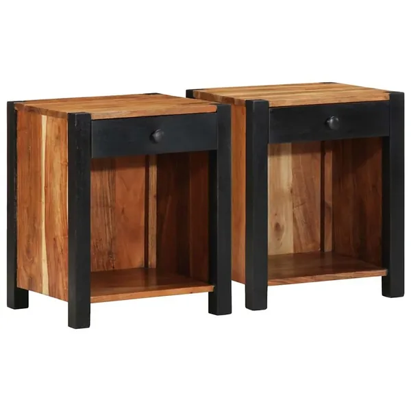 Cabinet de chevet 2 pcs Marron 40 x 35 x 50 cm