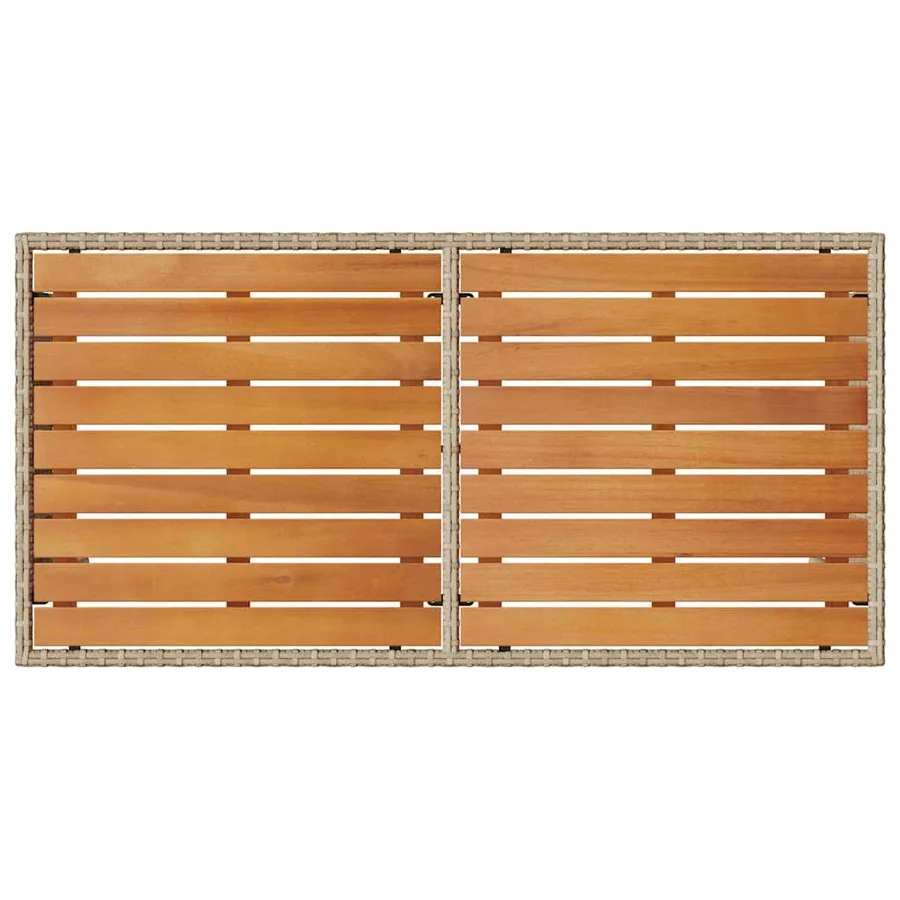 Ensemble de salle à manger de jardin 3 pcs avec coussins beige résine tressée - 10