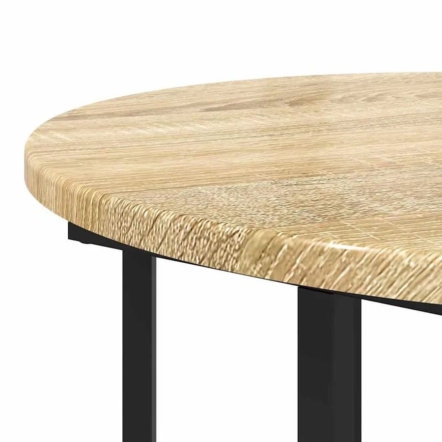 Ensemble de tables d'appoint avec étagère 2 pcs Marron - 7