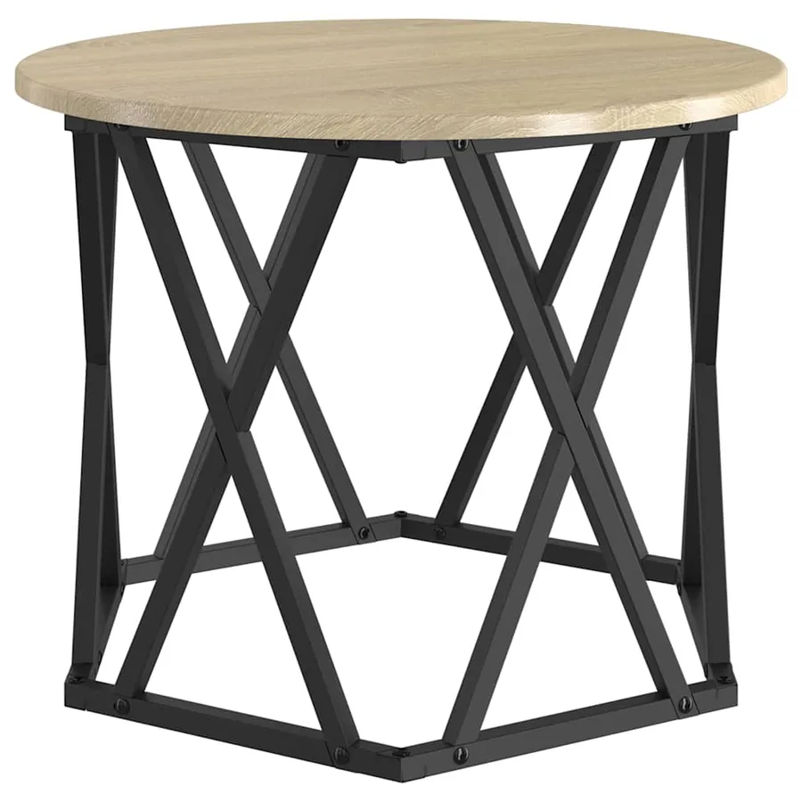 Table d'appoint empilable 3 pcs Chêne Sonoma - 6