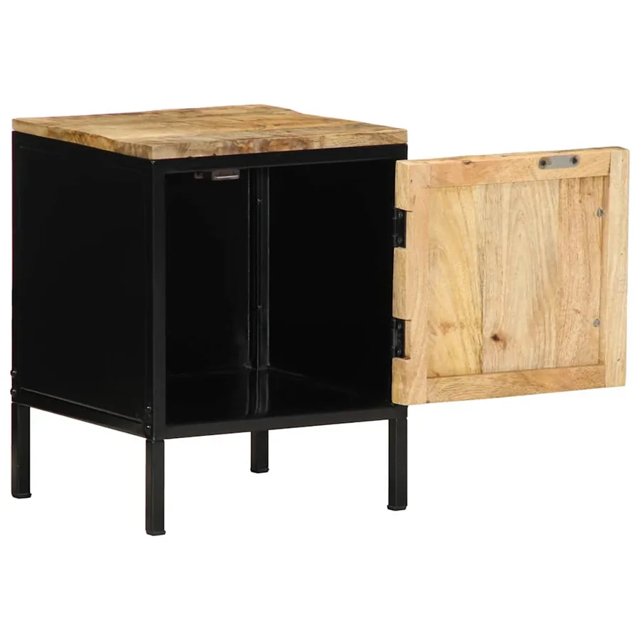 Cabinet de chevet 2 pcs Marron et Noir 30 x 30 x 40 cm - 5