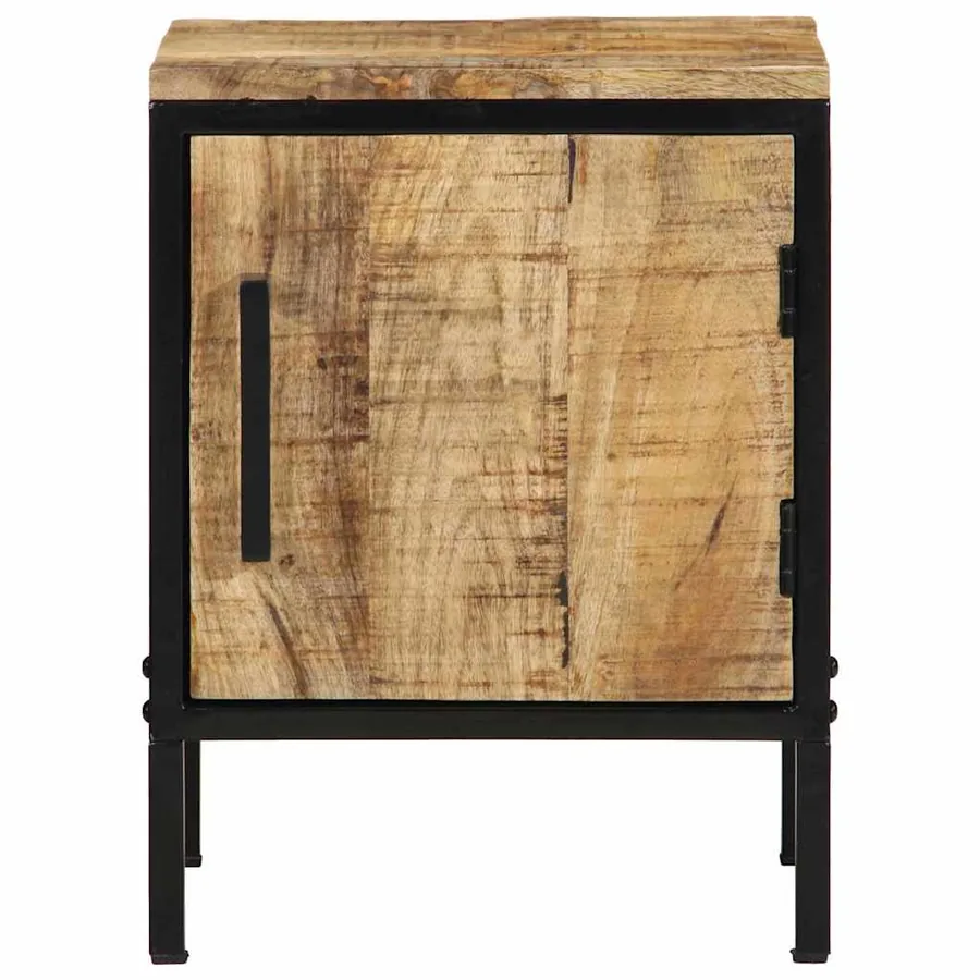 Cabinet de chevet 2 pcs Marron et Noir 30 x 30 x 40 cm - 6