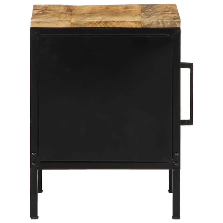 Cabinet de chevet 2 pcs Marron et Noir 30 x 30 x 40 cm - 7