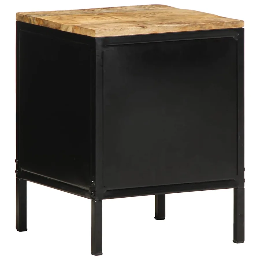 Cabinet de chevet 2 pcs Marron et Noir 30 x 30 x 40 cm - 8