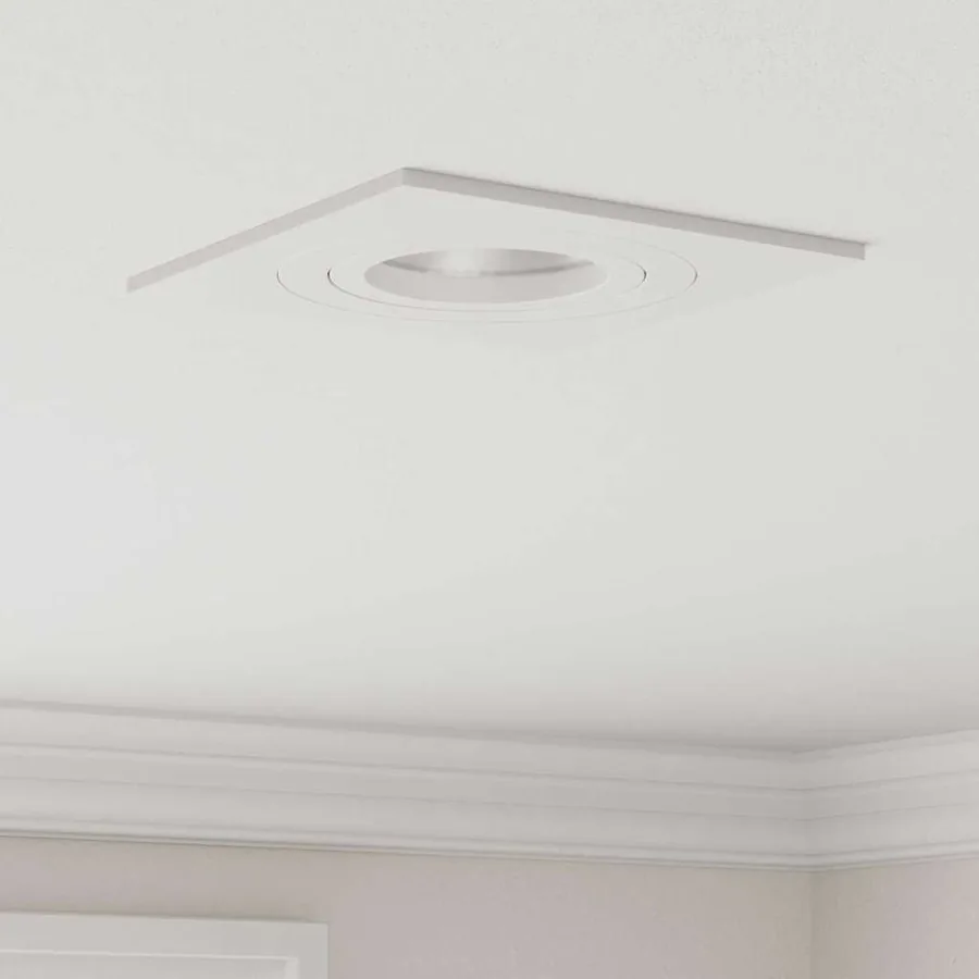 Projecteur 12 pcs Blanc 9 x 9 x 2 cm Aluminium