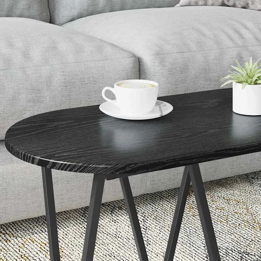 Table basse Chêne noir 80 x 40 x 40.5 cm - 4