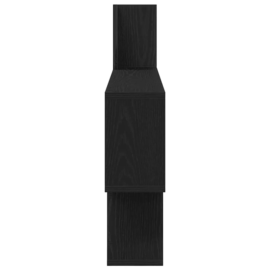 Étagère murale en chêne noir 100 x 15 x 70 cm bois d'ingénierie - 6