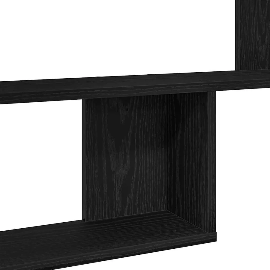 Étagère murale en chêne noir 100 x 15 x 70 cm bois d'ingénierie - 8