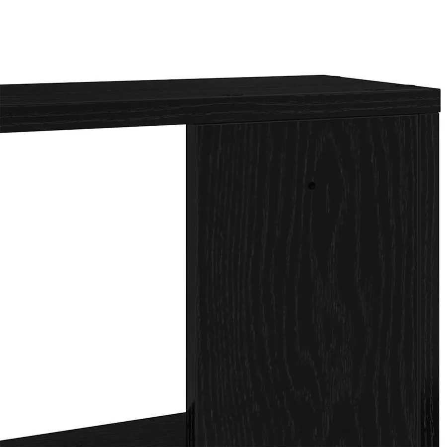 Étagère murale en chêne noir 100 x 15 x 70 cm bois d'ingénierie - 9