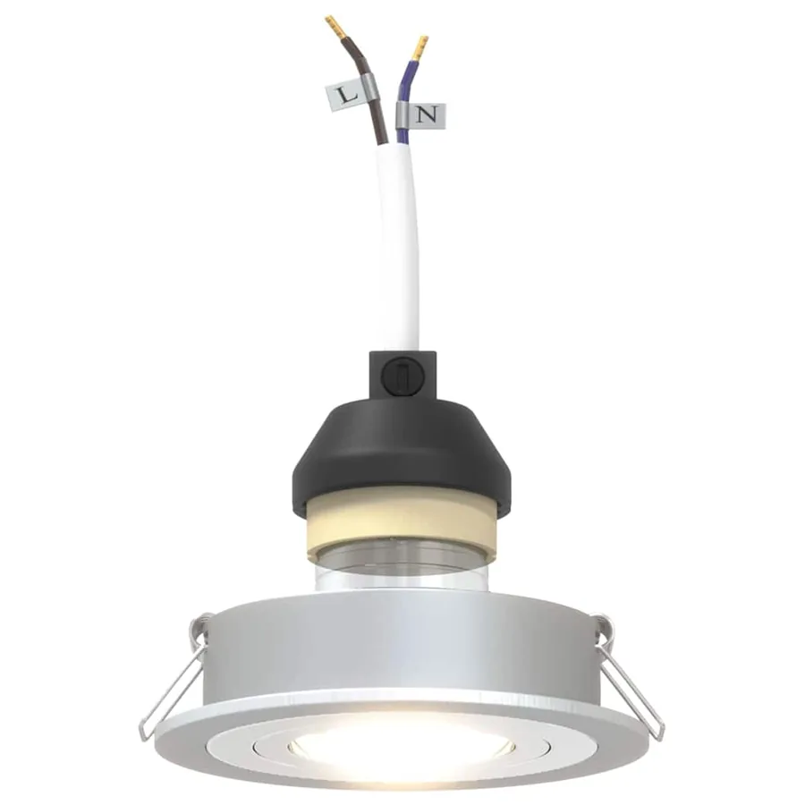 Projecteur 6 pcs Argenté 9 x 9 x 2 cm Aluminium - 10