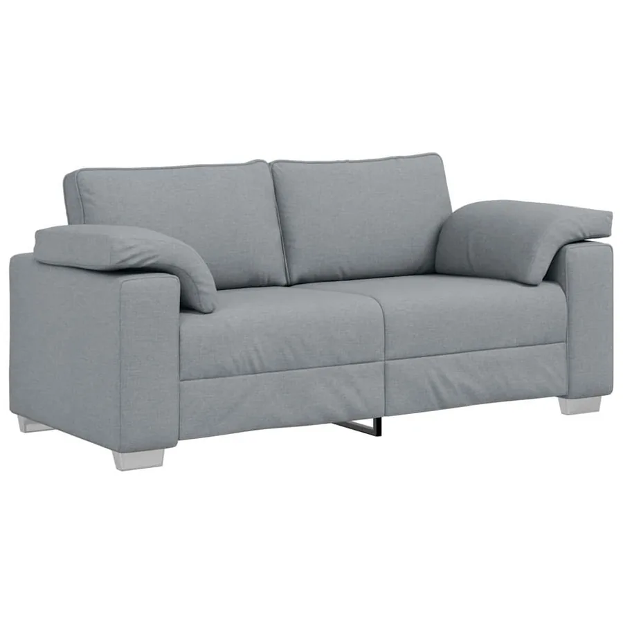 Canapé deux places Gris clair 180 cm tissu - 2