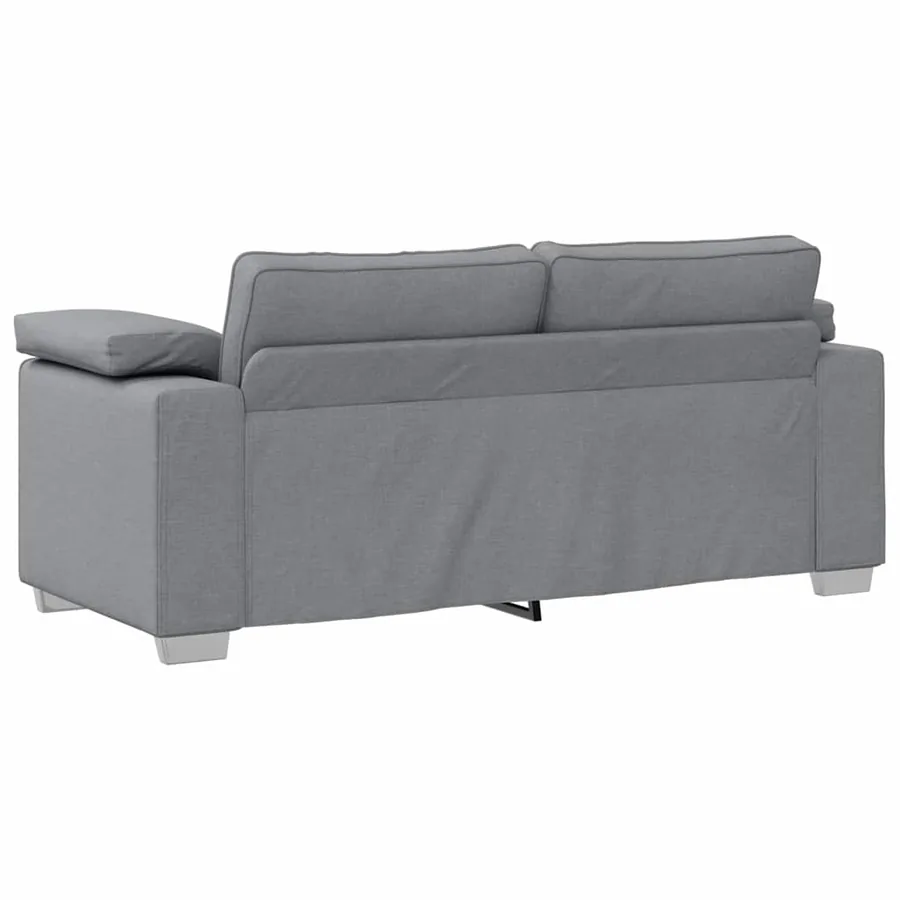 Canapé deux places Gris clair 180 cm tissu - 6