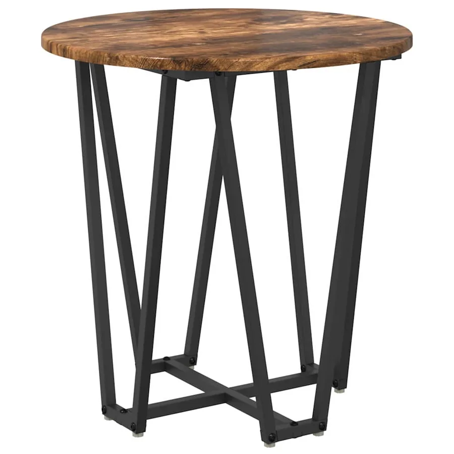 Ensemble de tables d'appoint 2 pcs Chêne fumé et noir - 5