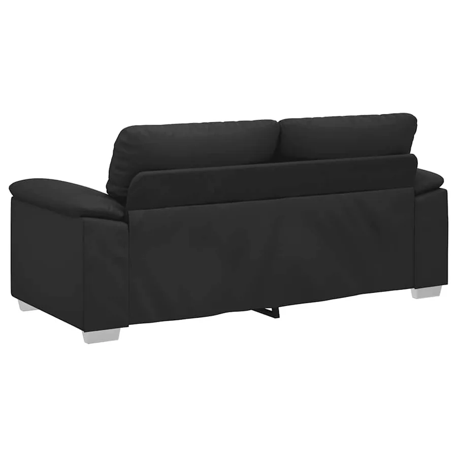 Canapé 2 places Noir 180x81x84 cm Similicuir - 6