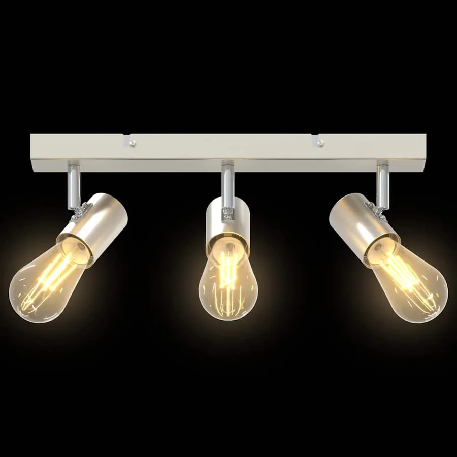 Spot de plafond Nickel 38 x 6,5 x 11,5 cm Métal - 12