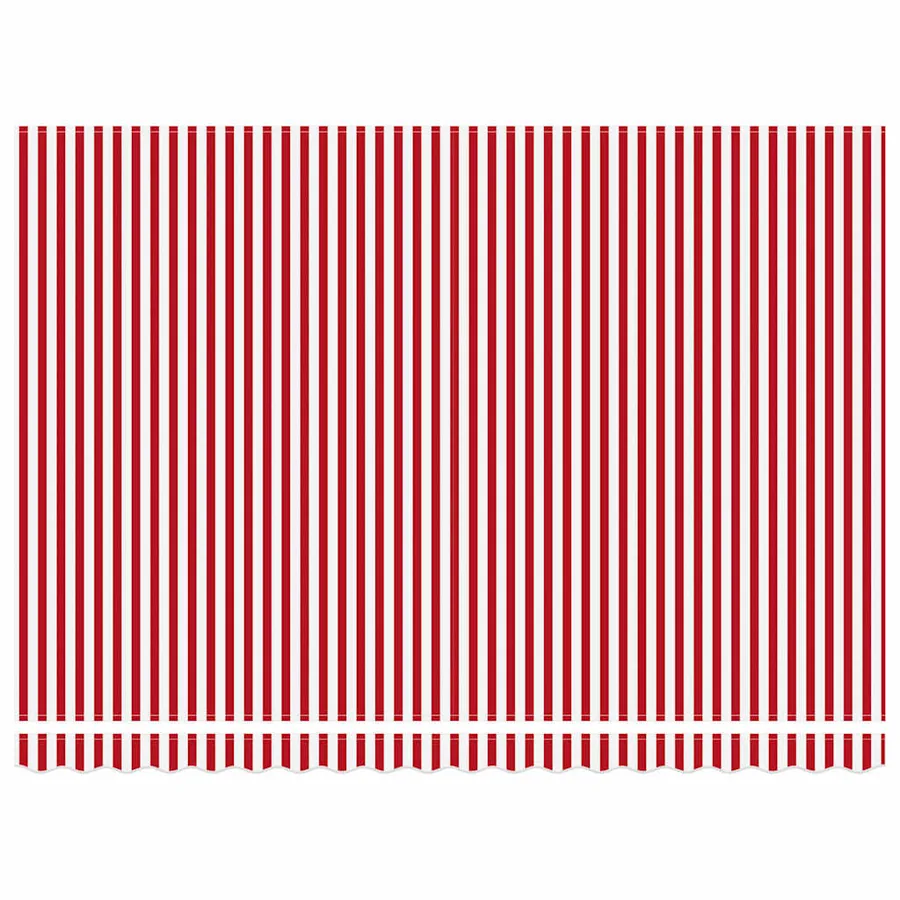 Auvent rétractable Rouge et Blanc 450 × 350 cm - 7