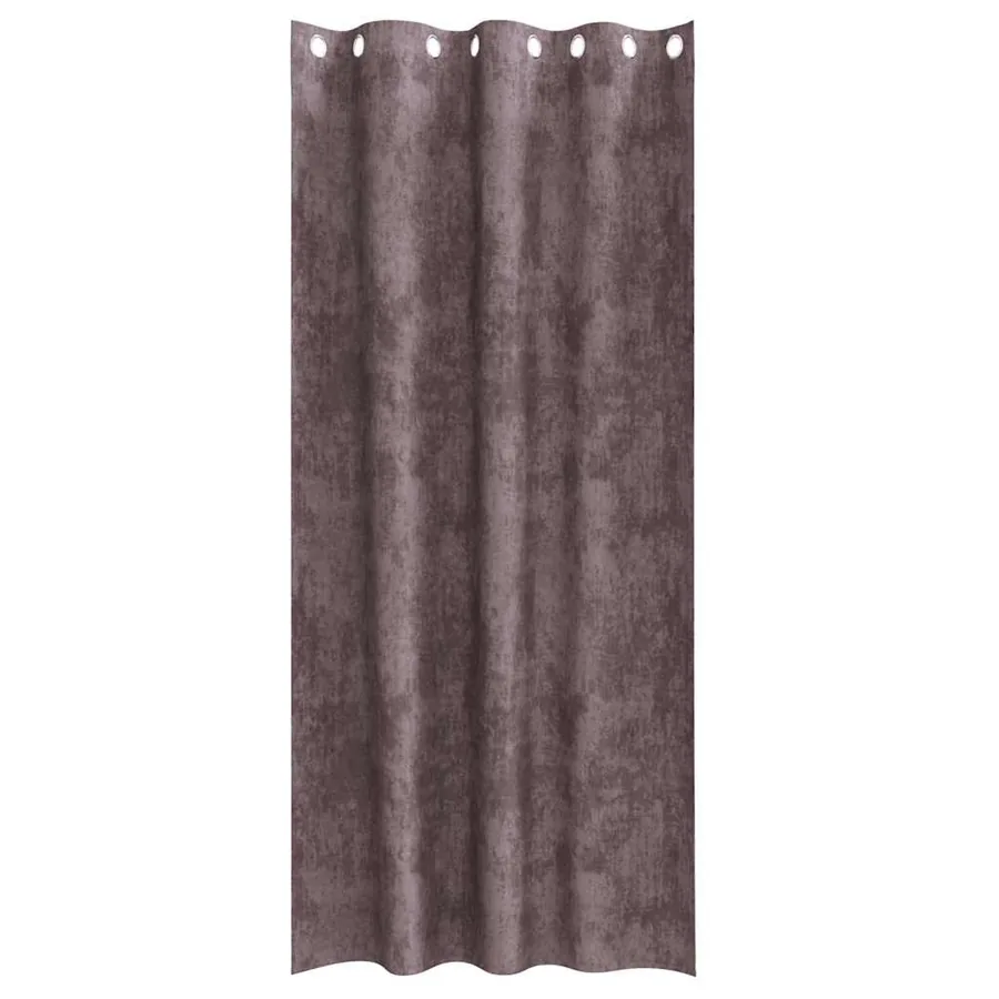 Rideaux en velours 2 pcs Marron 260 x 140 cm Velours - 4