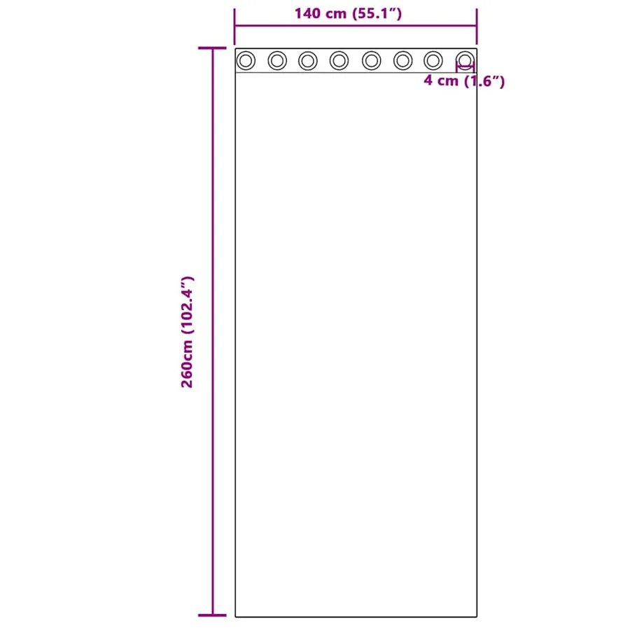 Rideaux en velours 2 pcs Marron 260 x 140 cm Velours - 8