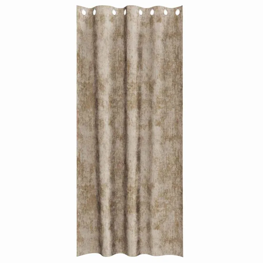 Rideaux en velours 2 pcs Champagne 245 x 140 cm Velours - 4