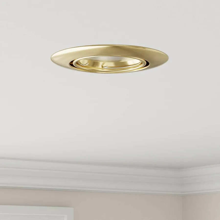 Projecteur 12 pcs Doré 9 x 9 x 2,5 cm Métal