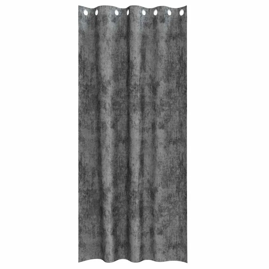 Rideaux en velours 2 pcs Gris 225 x 140 cm Velours - 4