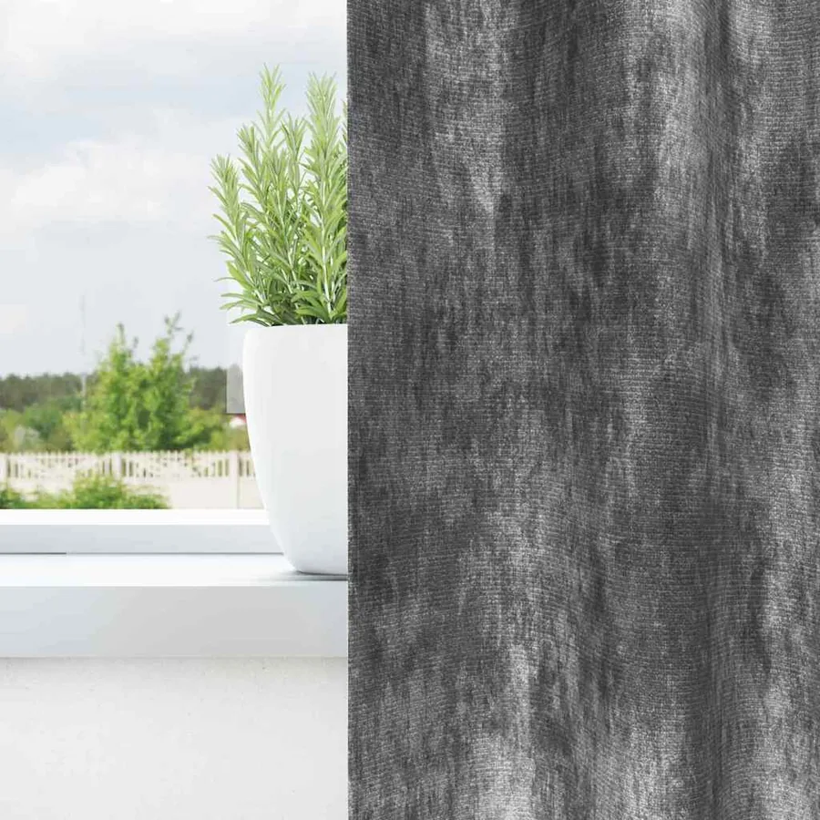 Rideaux en velours 2 pcs Gris 260 x 140 cm Velours - 3