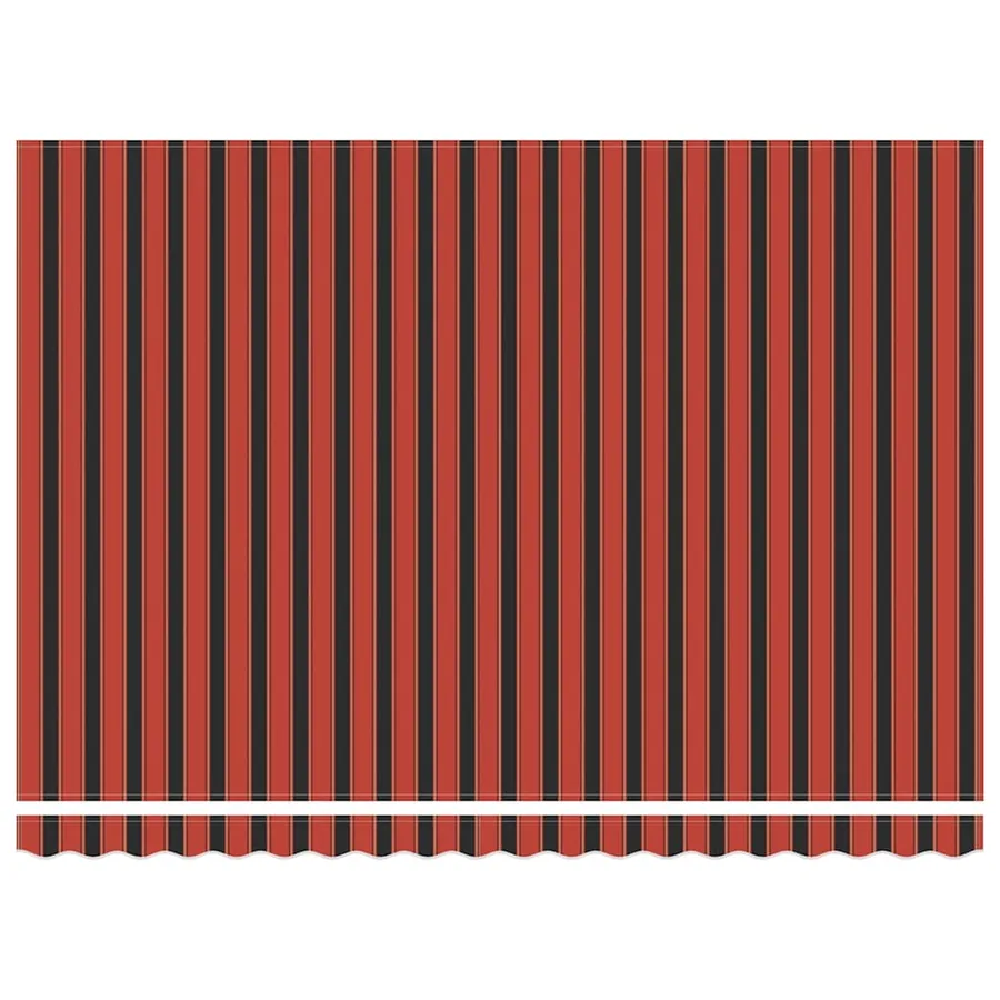 Auvent rétractable orange et marron 450 × 300 cm - 6