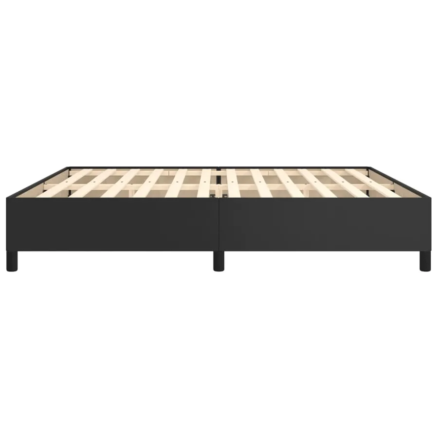 Cadre de lit sans matelas noir 200x200 cm similicuir - 6