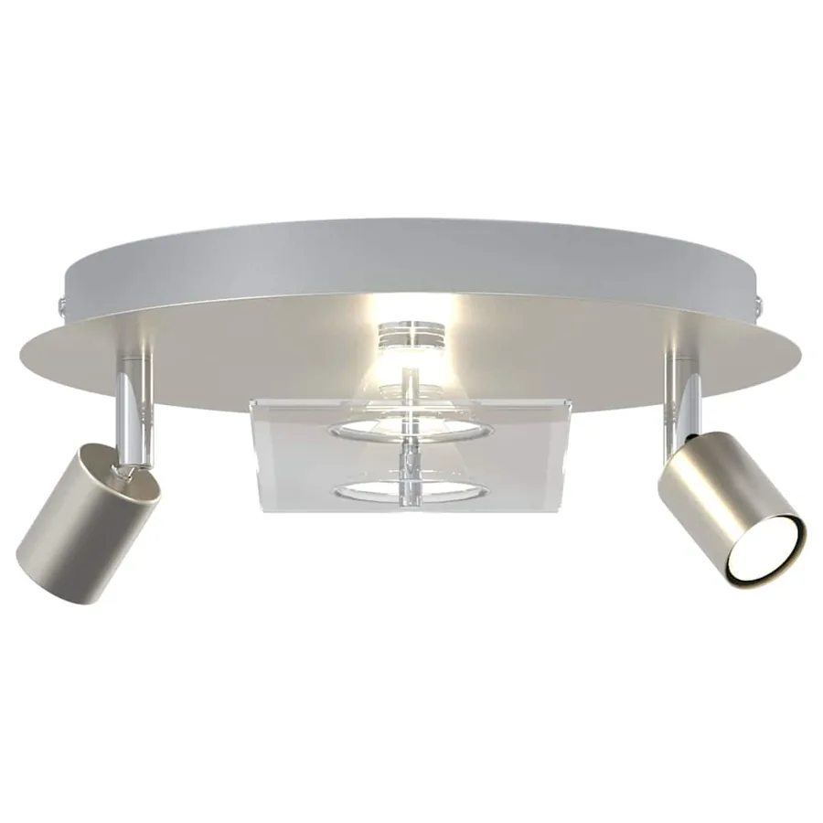 Spot de plafond Nickel 29 x 29 x 11 cm Acier et Verre - 11