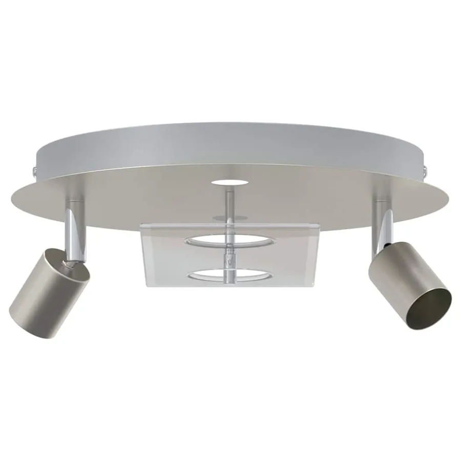 Spot de plafond Nickel 29 x 29 x 11 cm Acier et Verre - 2