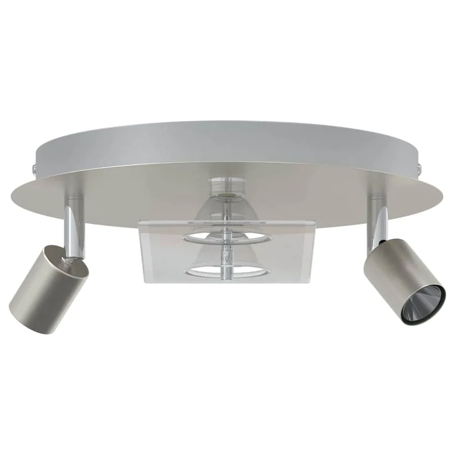 Spot de plafond Nickel 29 x 29 x 11 cm Acier et Verre - 3