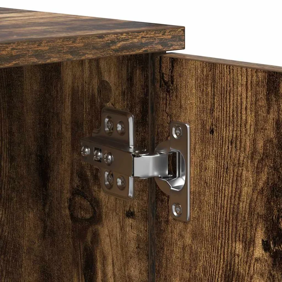 Cadre de lit Chêne fumé 90 x 190 cm Bois d'ingénierie - 10