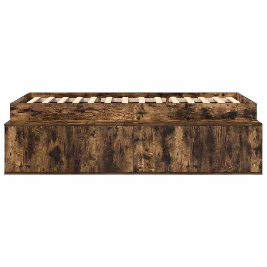 Cadre de lit Chêne fumé 90 x 190 cm Bois d'ingénierie - 5