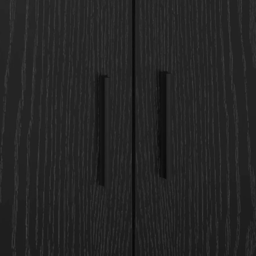 Cadre de lit Chêne noir 70 x 190 cm Bois d'ingénierie - 9