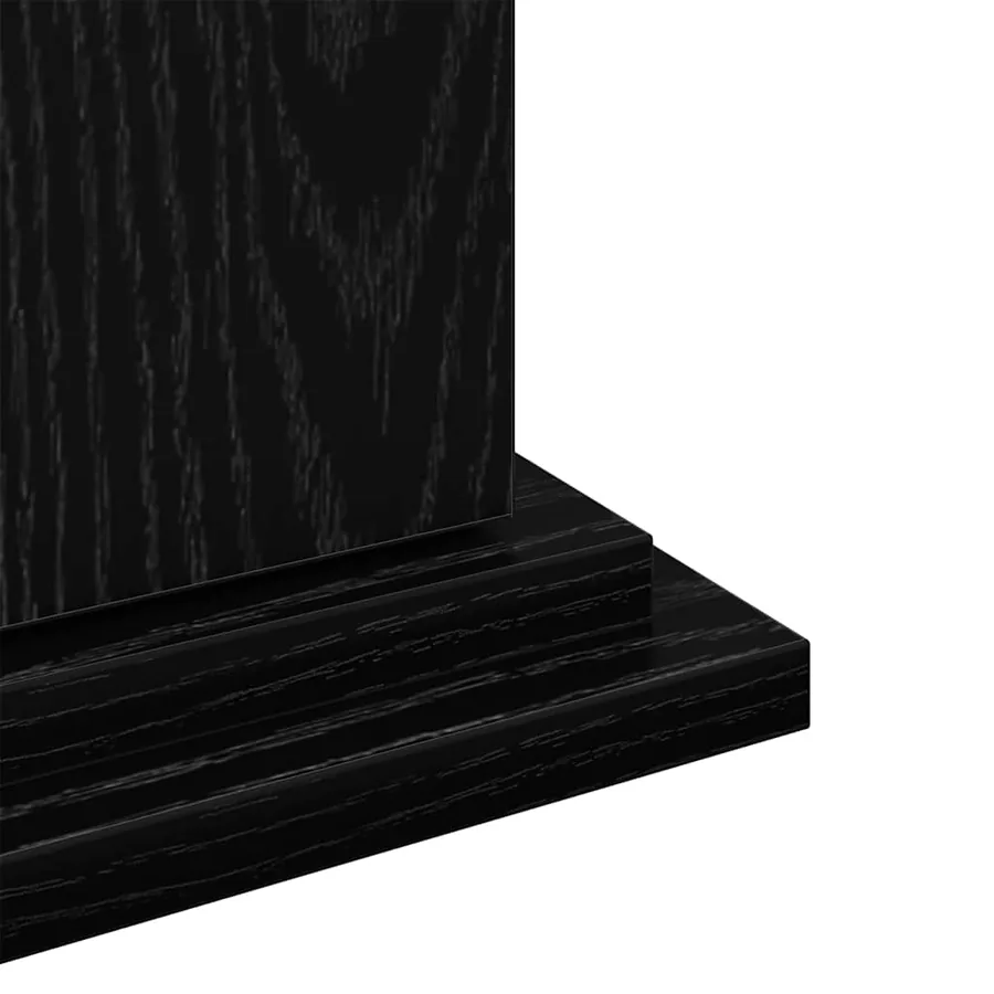 Support d'affichage avec étagère Chêne noir 31 x 30 x 60 cm - 9