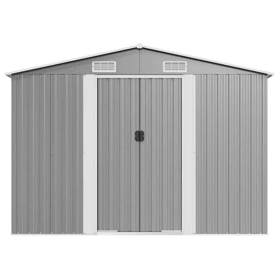 Abri de jardin Gris 257x779x181 cm Acier galvanisé - 5
