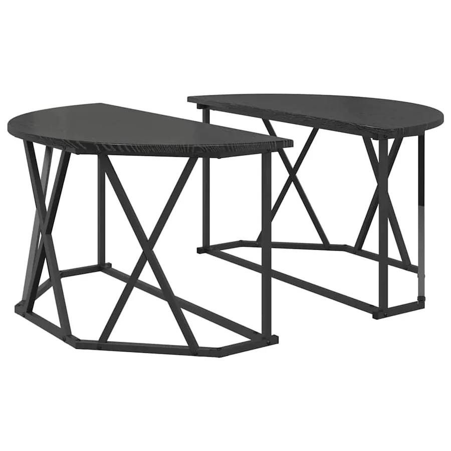 Table basse Chêne noir 80 x 80 x 42 cm - 2