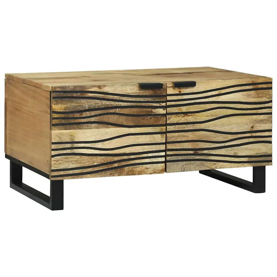 Table basse Naturel 80 x 50 x 40 cm Bois d'ingénierie