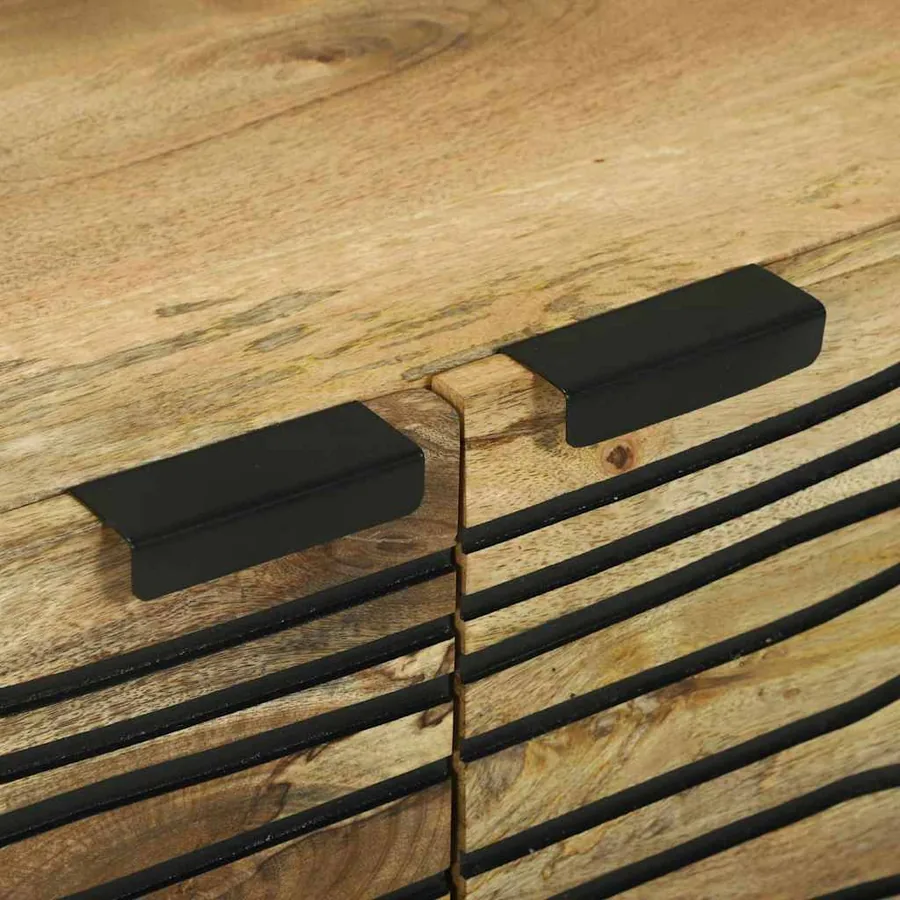 Table basse Naturel 80 x 50 x 40 cm Bois d'ingénierie - 7