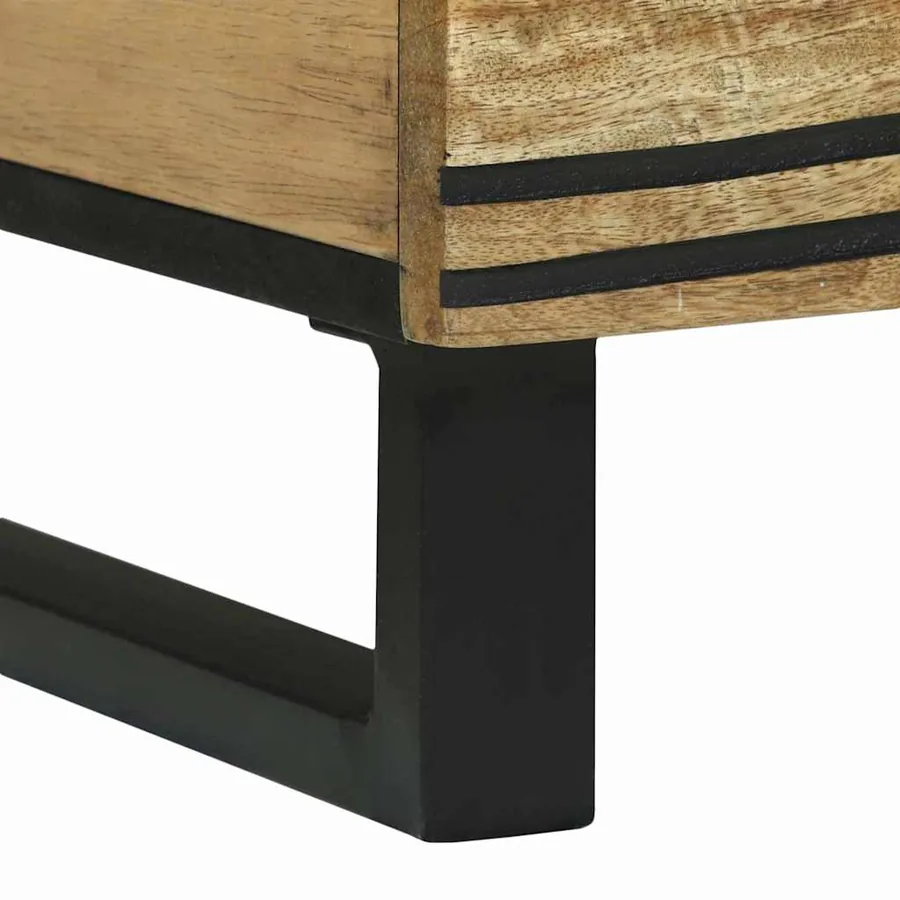 Table basse Naturel 80 x 50 x 40 cm Bois d'ingénierie - 8