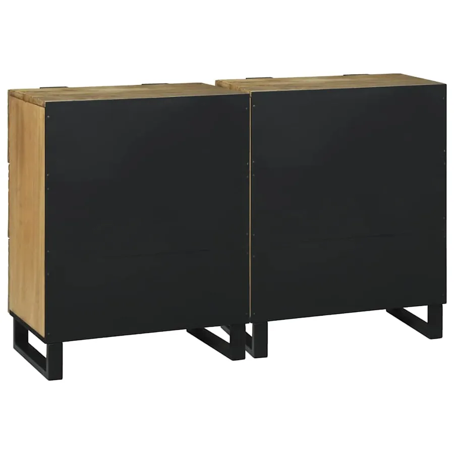Ensemble de buffet 2 pcs Naturel 120 x 33,5 x 75 cm - 5